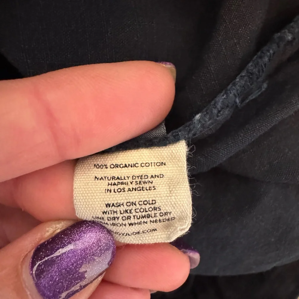 Rudy Jude Navy Trousers with Button Detail - Picture 3 of 3